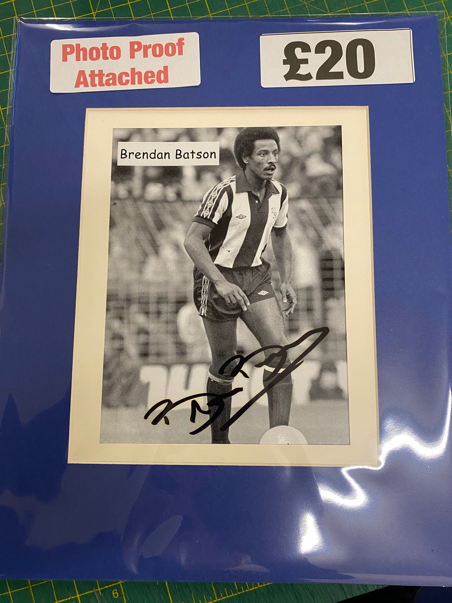 West Bromwich Albion Brendon Batson personally signed photograph