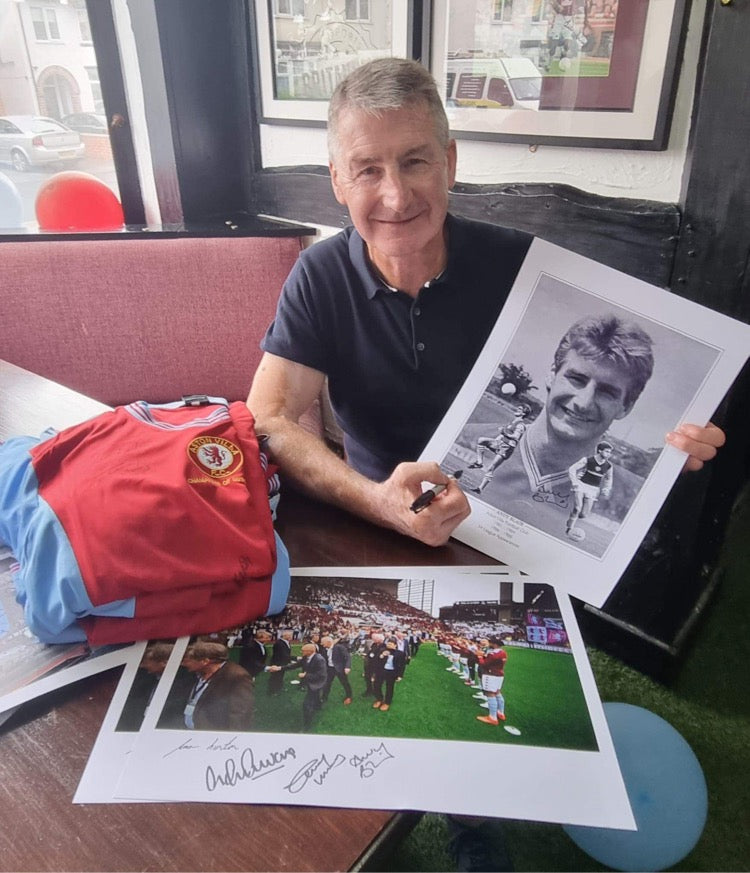 Aston Villa Andy Blair personally signed print