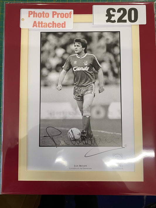 Liverpool Jan Molby personally signed limited edition print