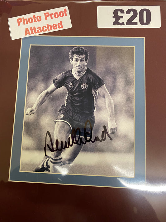 Aston Villa Dennis Mortimer personally signed photograph