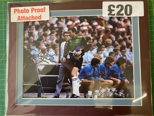Aston Villa Jimmy Rimmer & Andy Blair personally signed 1982 European Cup Final photograph