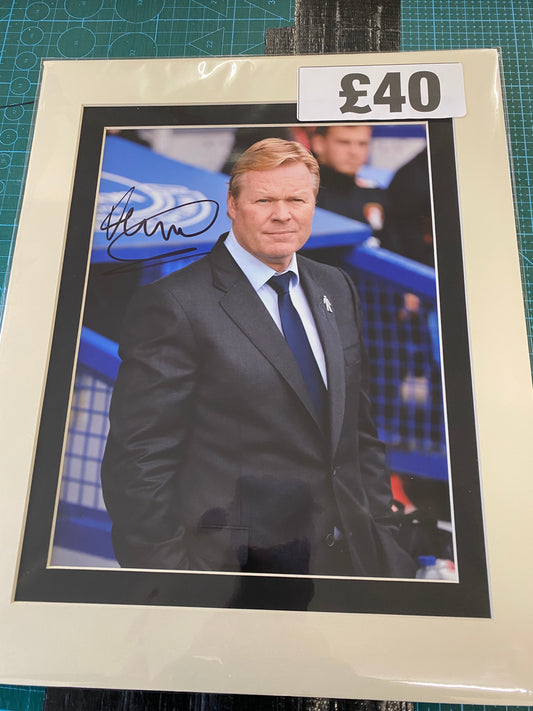 Everton Holland Ronald Koeman personally signed photograph