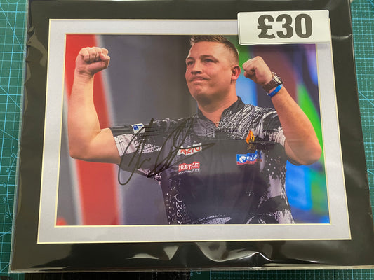 Darts Chris Dobey personally signed photograph