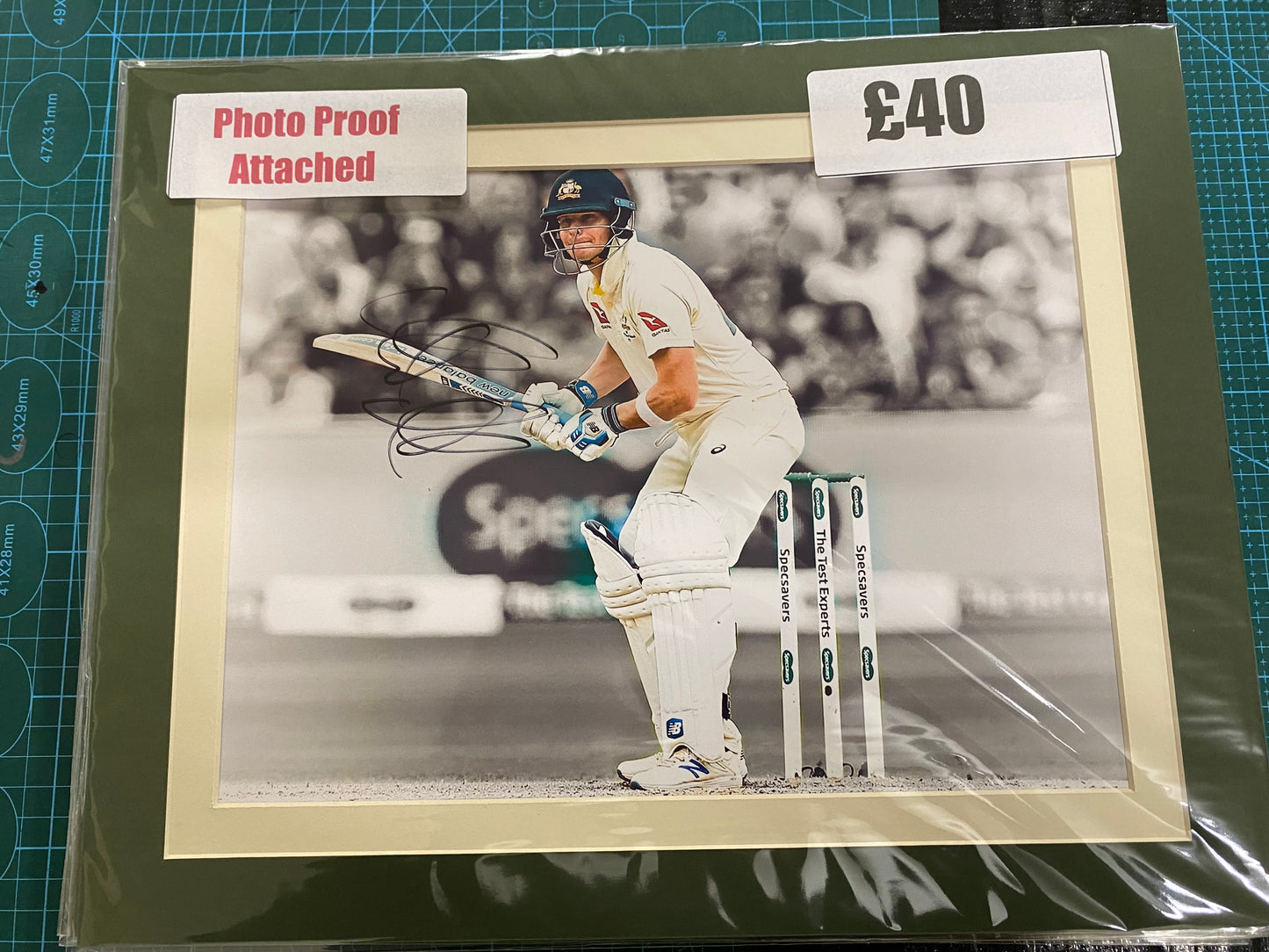 Cricket Australia Steve Smith personally signed  photograph