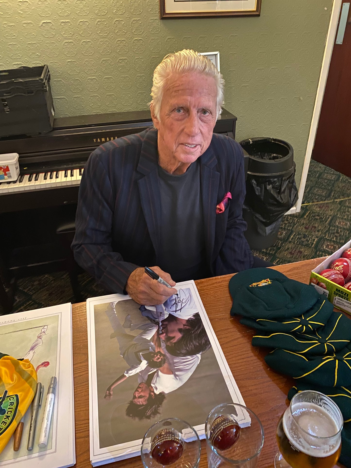 Cricket Australia fast bowler Jeff Thomson personally signed limited edition print