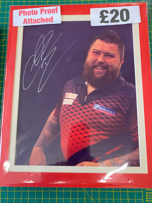 Darts 2023 World Champion Michael Smith personally signed photograph