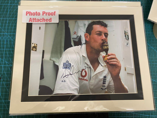 Cricket England Ashley Giles 2005 Ashes personally signed photograph