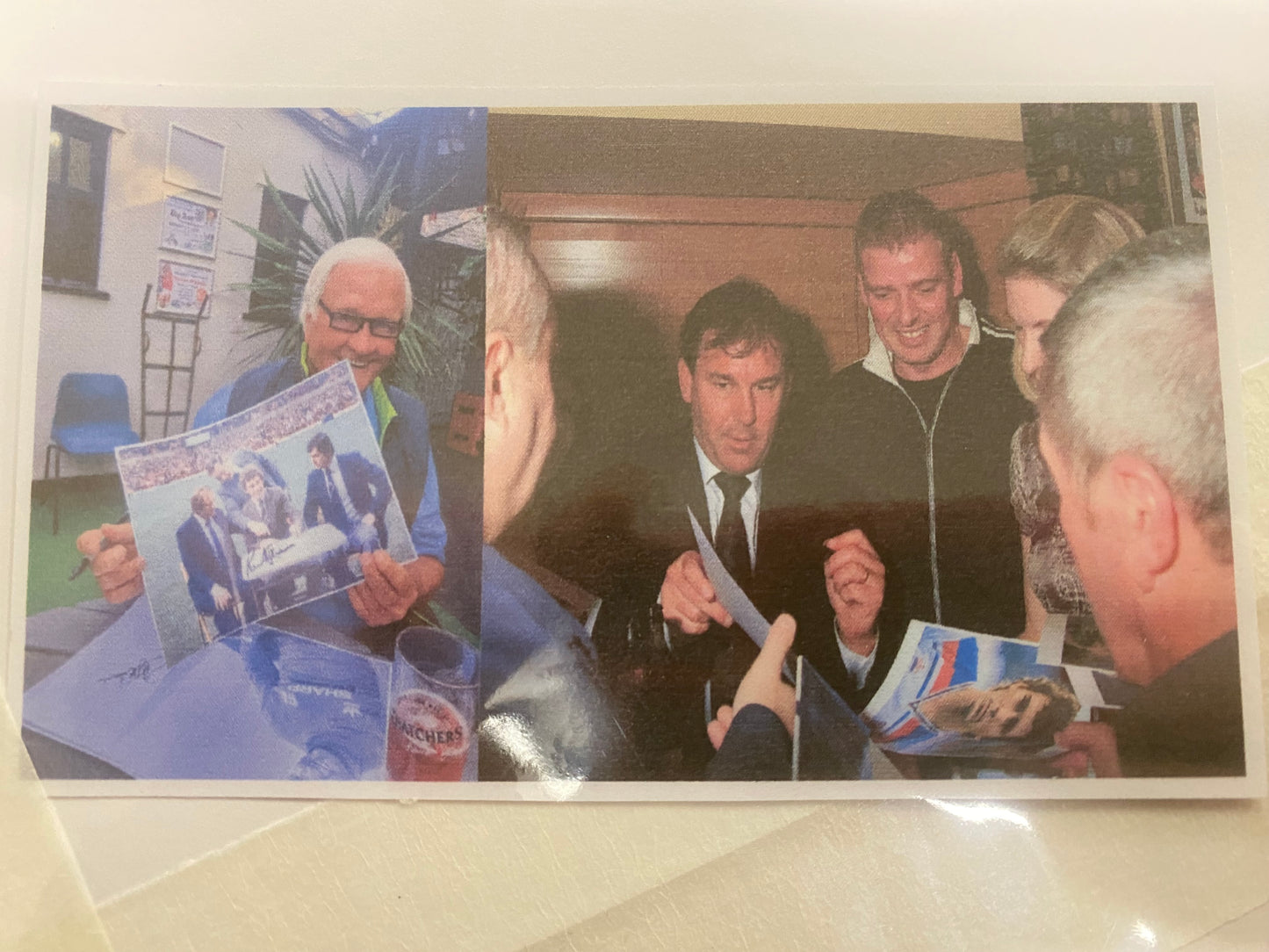 Manchester United Big Ron Atkinson & Bryan Robson personally signed photograph