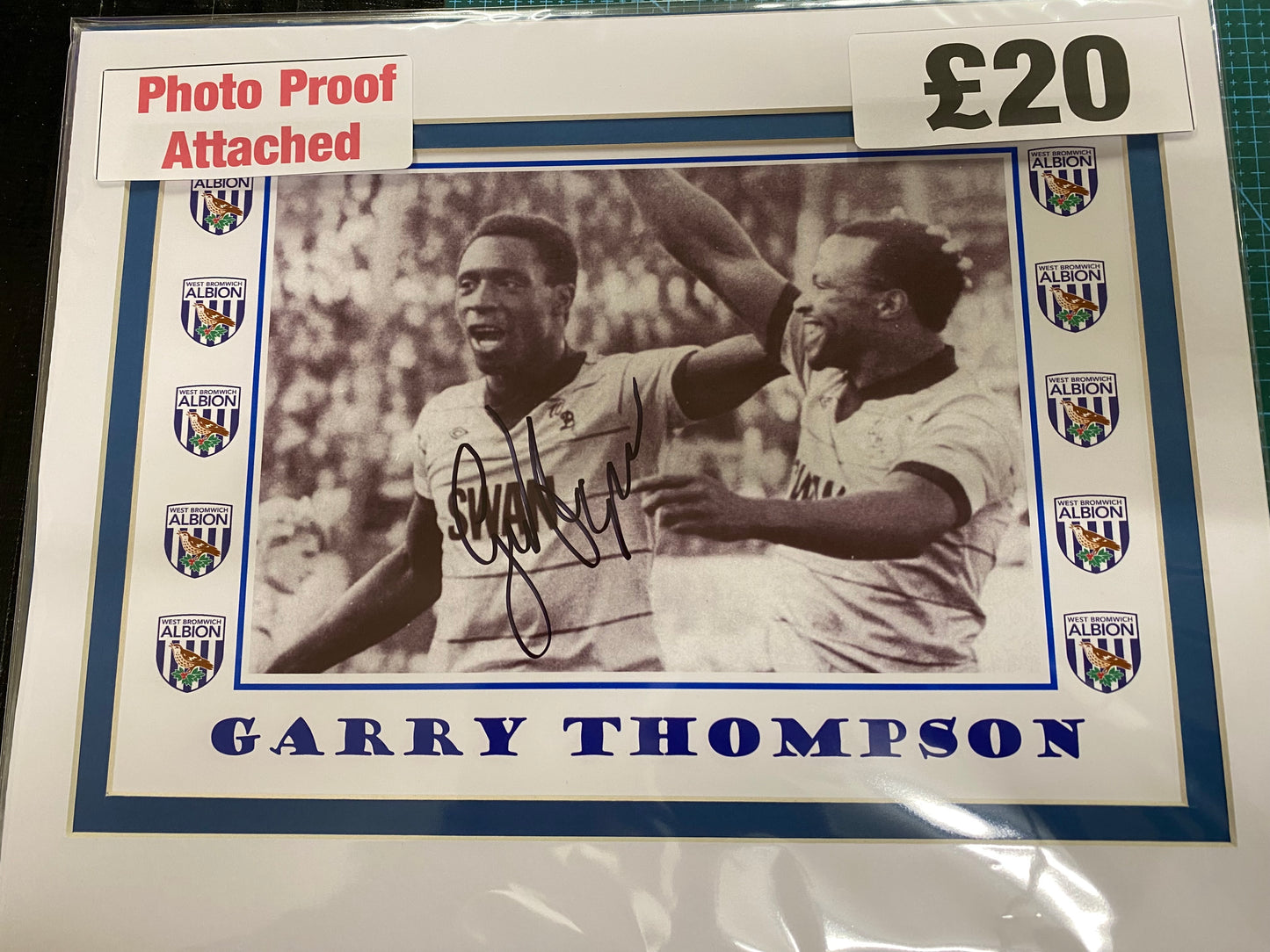 West Bromwich Albion Garry Thompson personally signed photograph