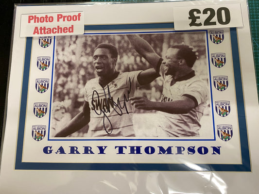 West Bromwich Albion Garry Thompson personally signed photograph