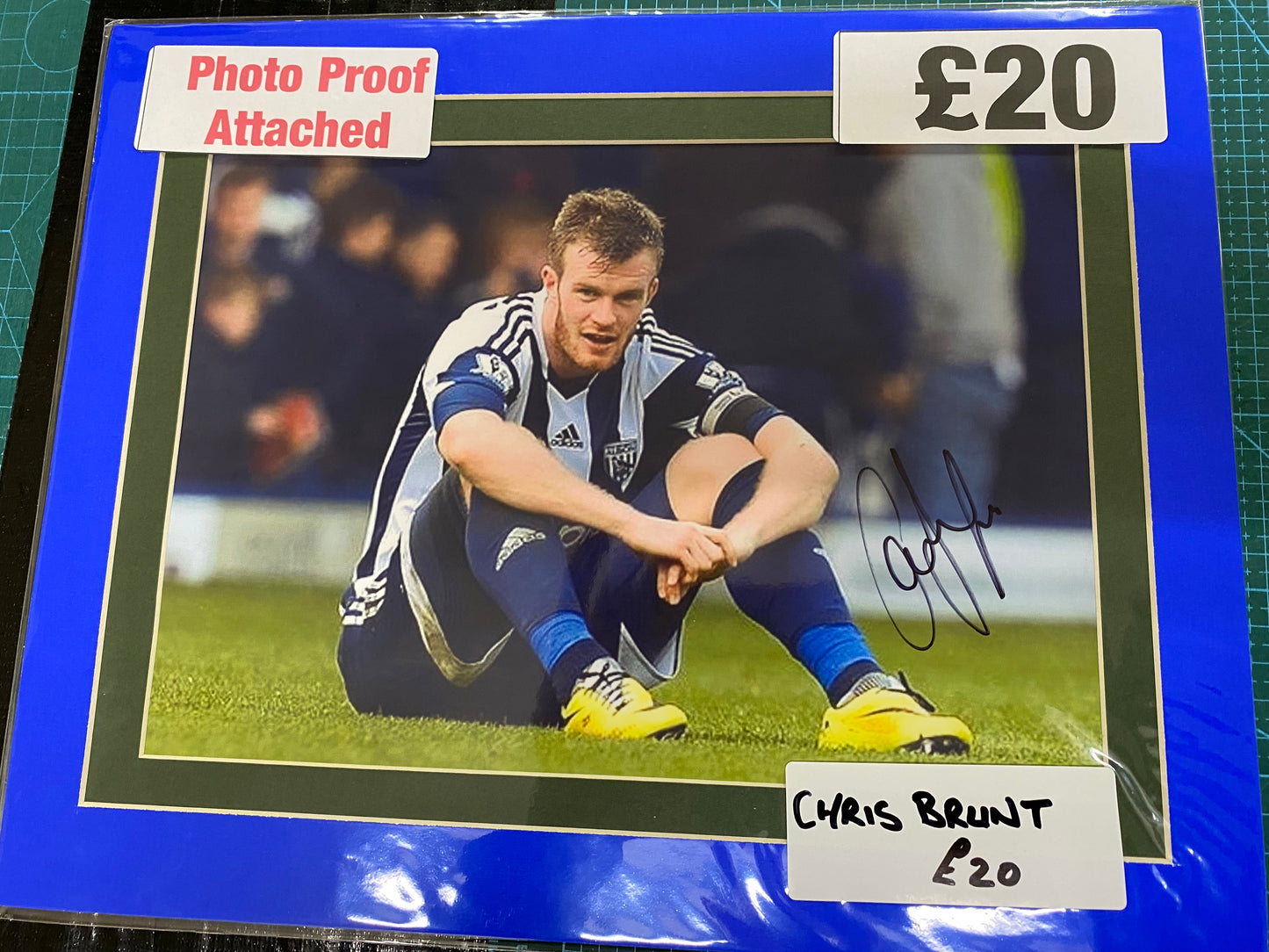 West Bromwich Albion Chris Brunt personally signed photograph