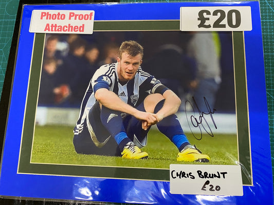 West Bromwich Albion Chris Brunt personally signed photograph