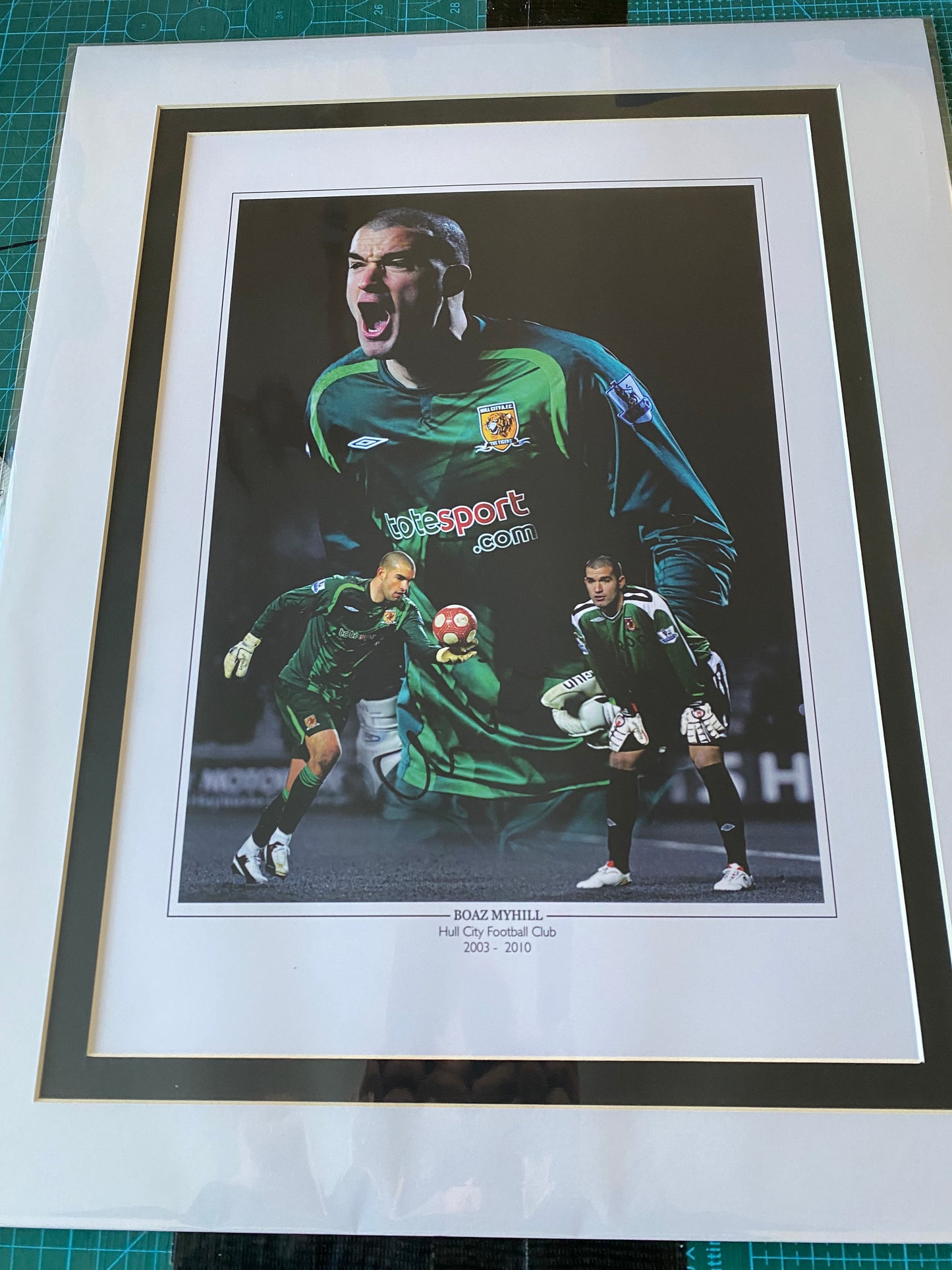 Hill City Boaz Myhill personally signed limited edition print.