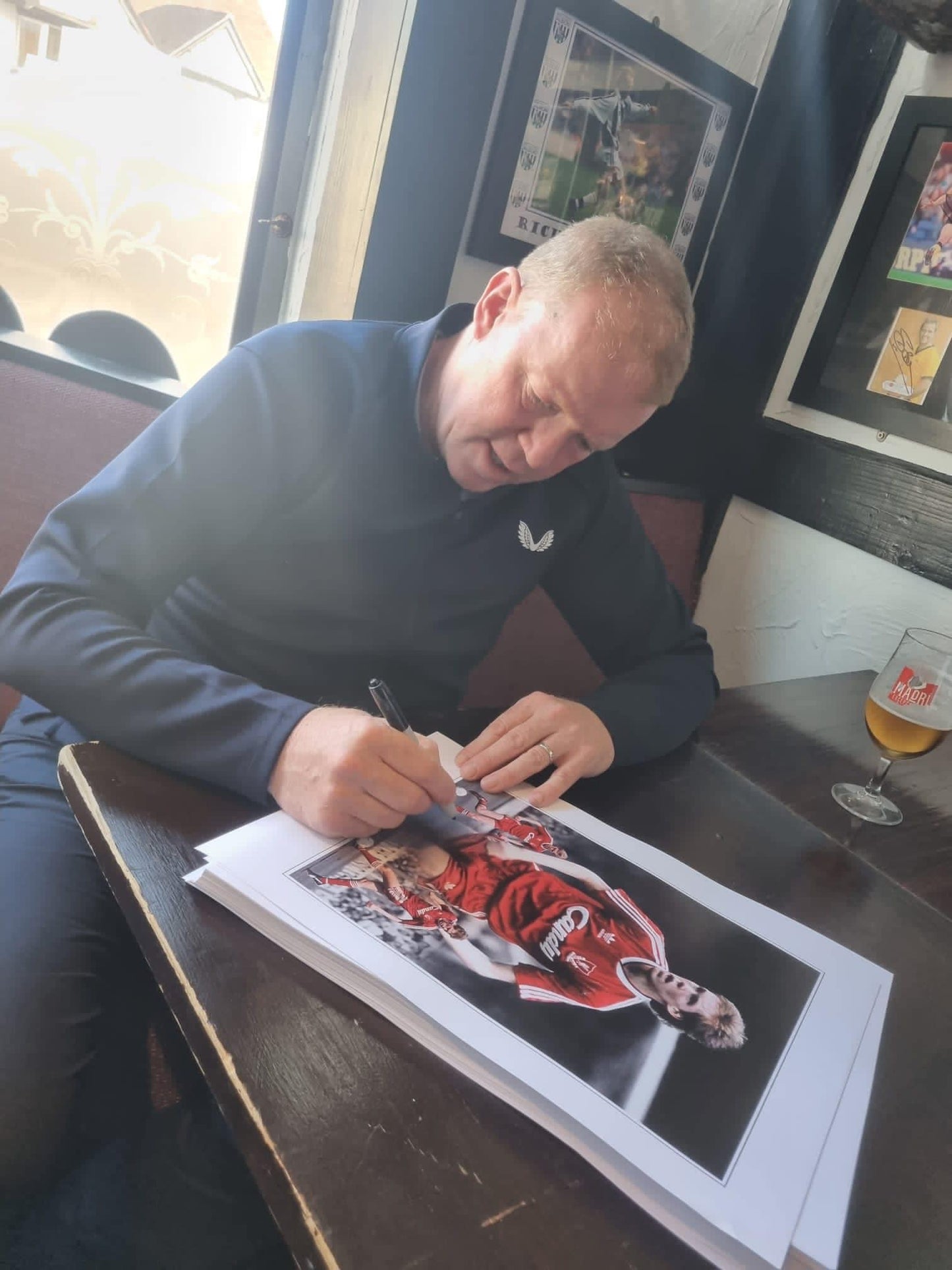 Liverpool Legend Steve Staunton personally signed limited edition print