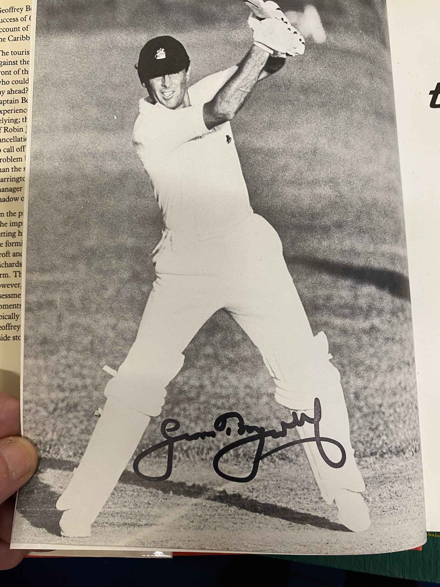 Cricket Sir Geoffrey Boycott personally signed ‘In The Fast Lane’