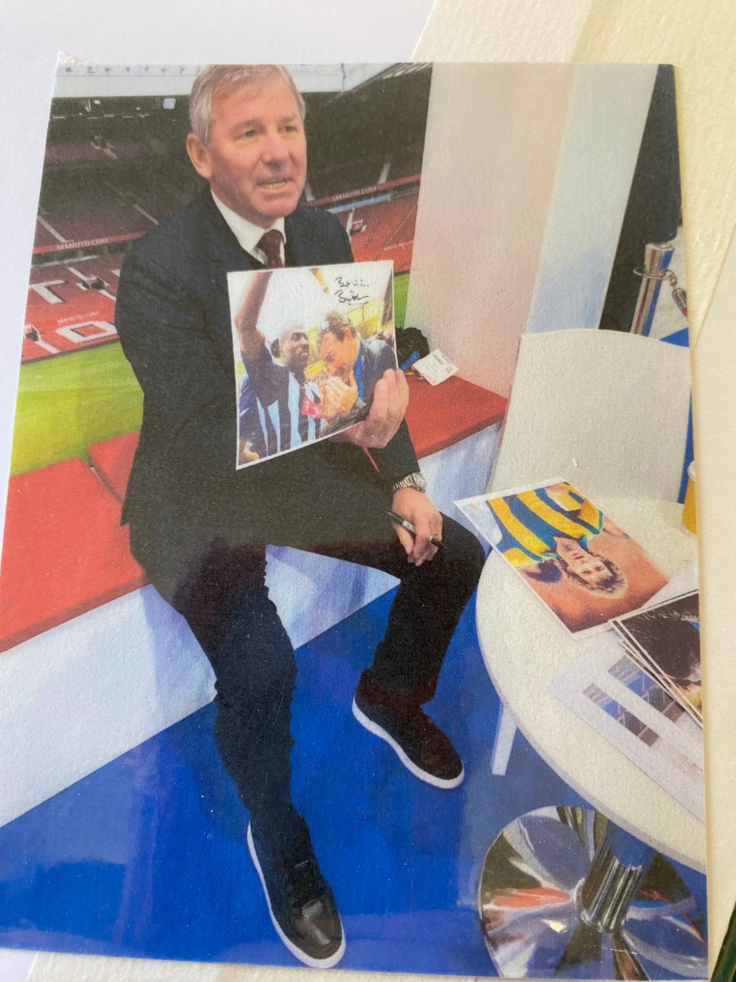 West Bromwich Albion Bryan Robson personally signed limited edition print