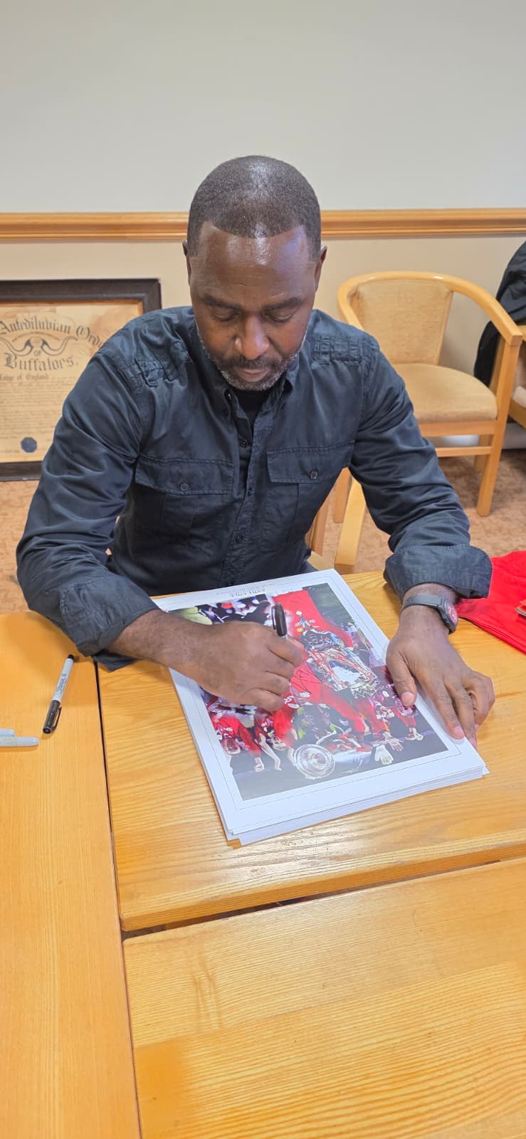 Manchester United Andy Cole personally signed limited edition montage