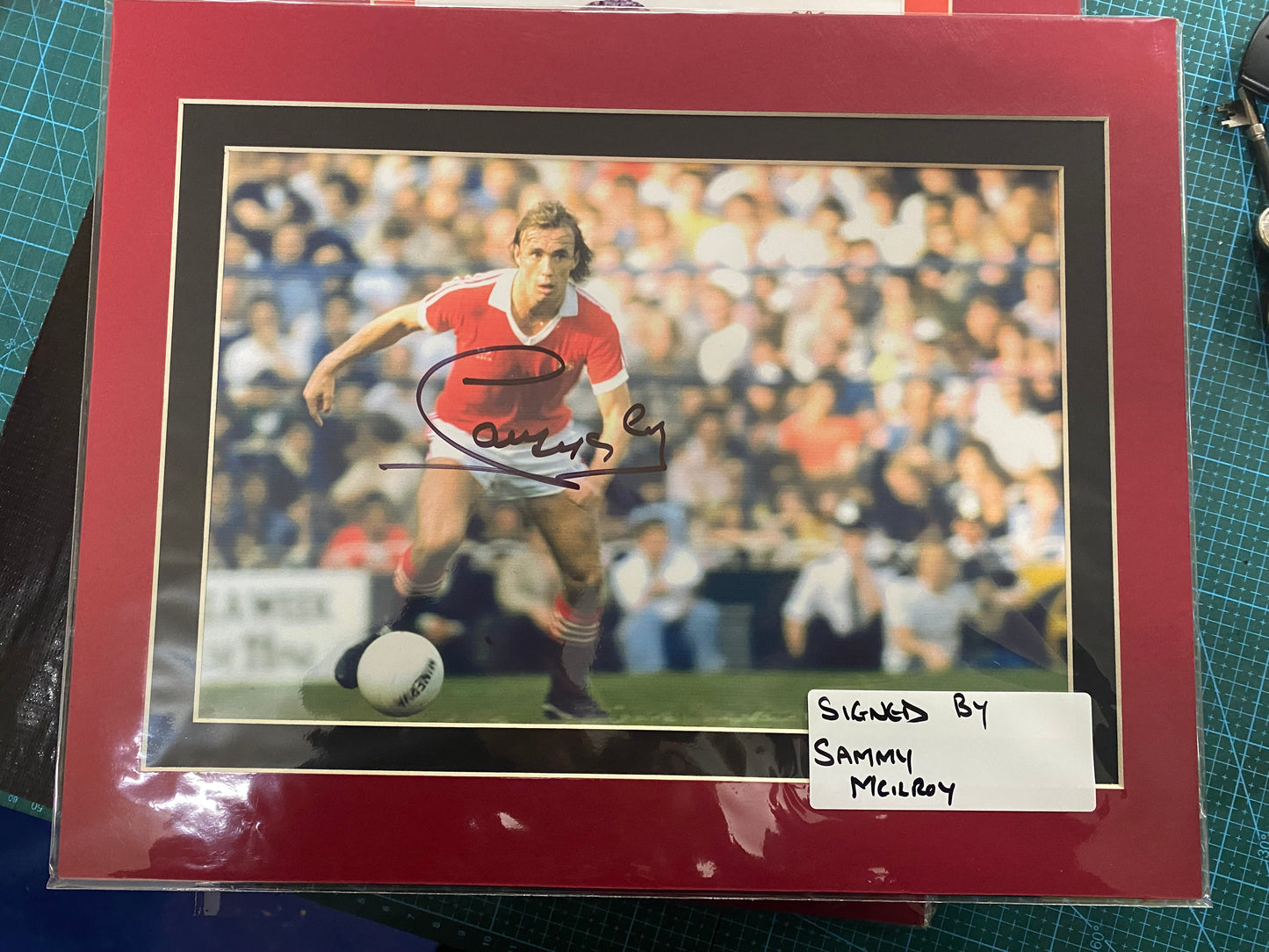 Manchester United Sammy Mcllroy personally signed photograph