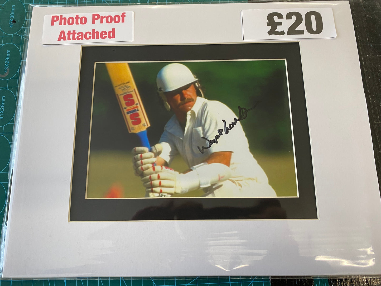 Cricket England Wayne Larkins personally signed photograph