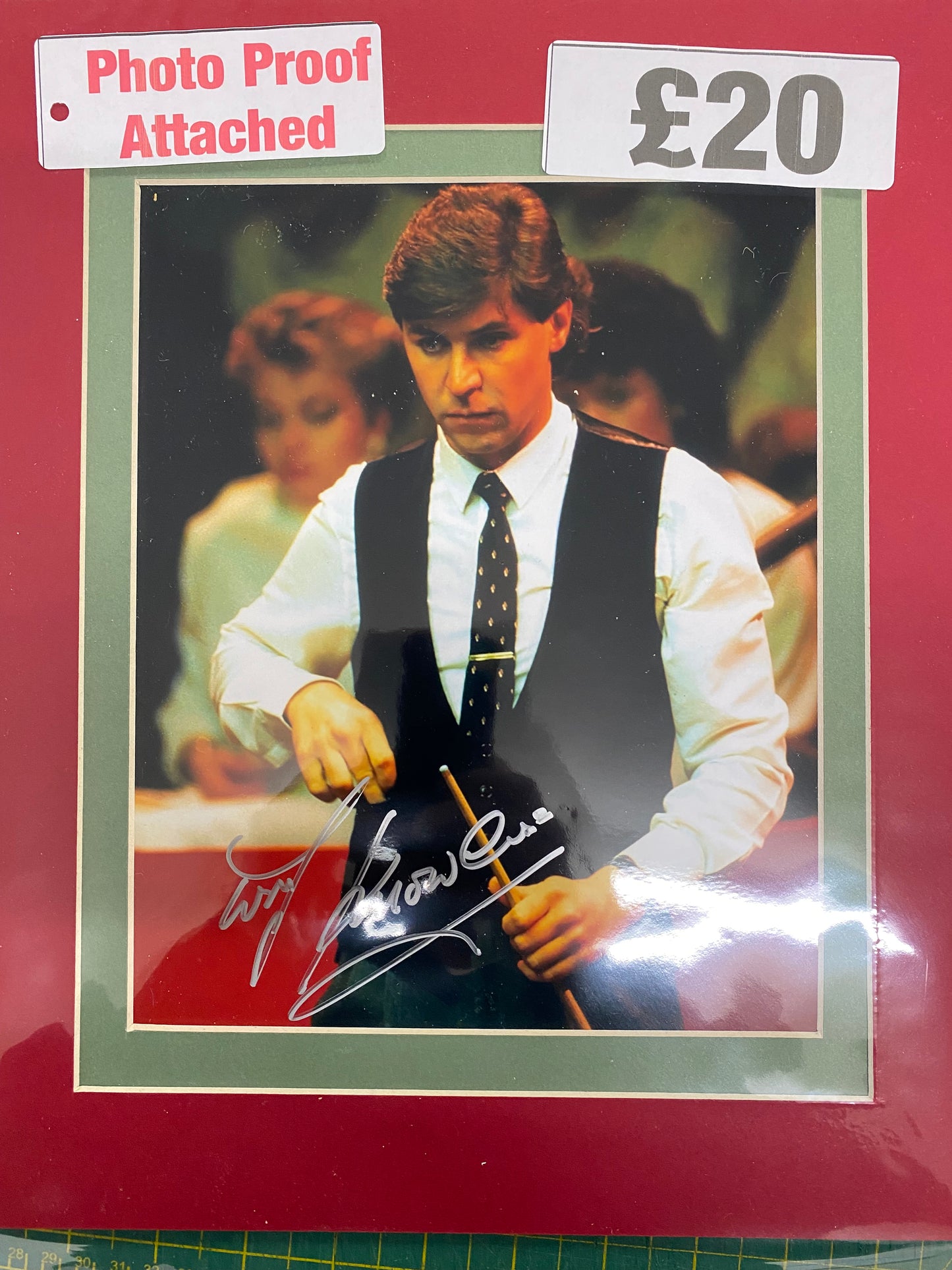 Snooker Tony Knowles personally signed photograph