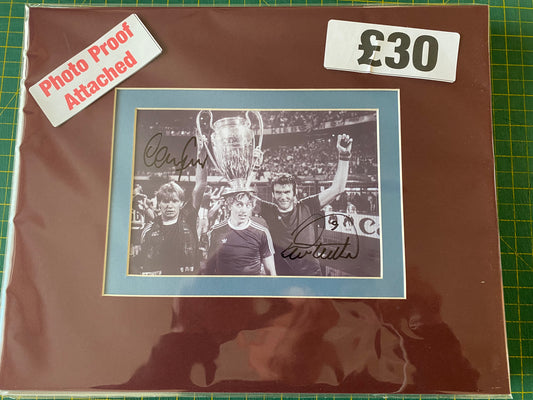 Aston Villa Gary Shaw & Peter Withe personally signed photograph