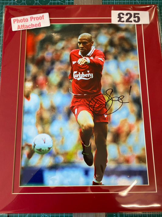 Liverpool Stan Colleymore personally signed photograph