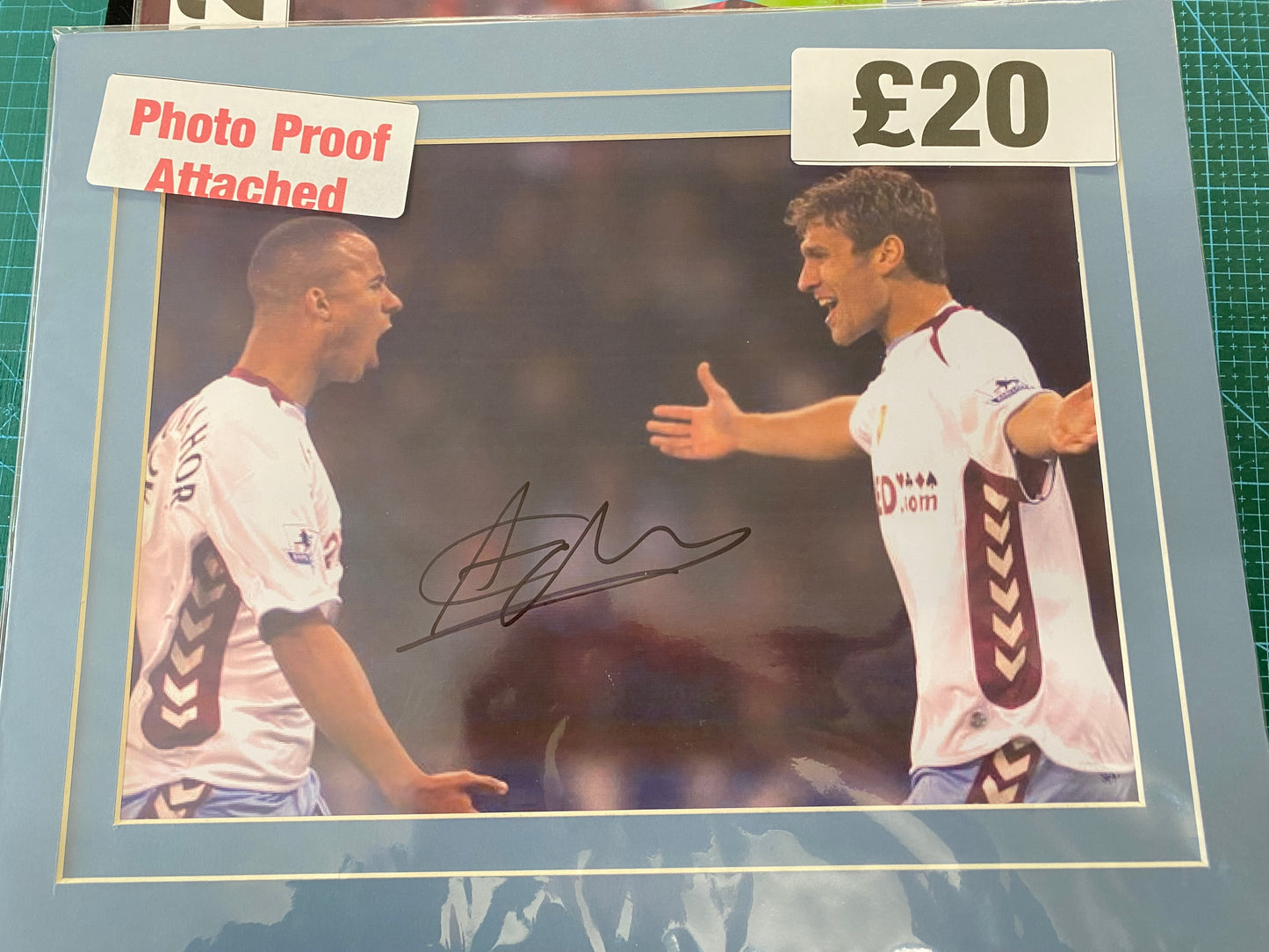 Aston Villa Gabby Agbonlahor personally signed photograph