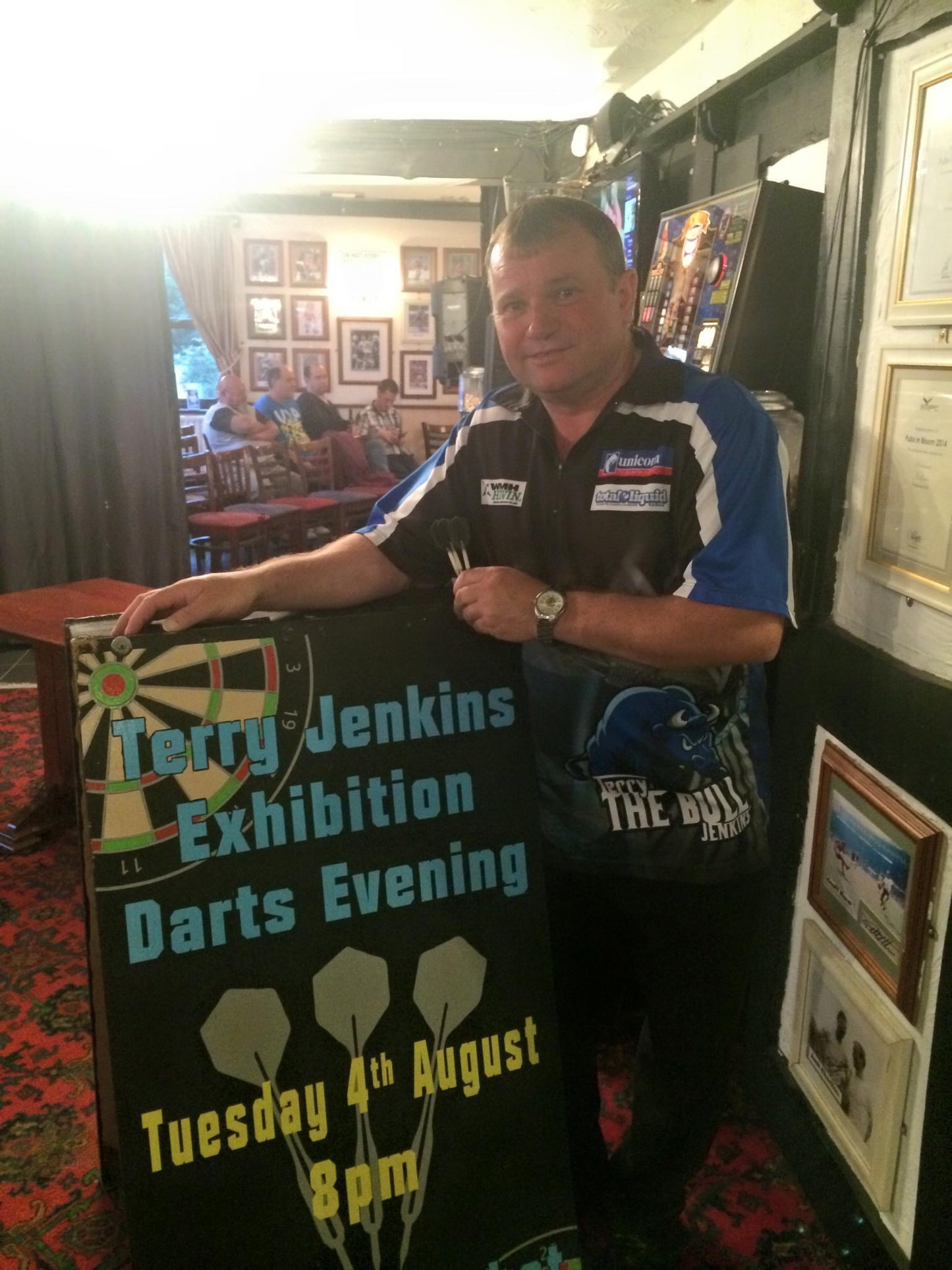 Darts Terry Jenkins personally signed photograph