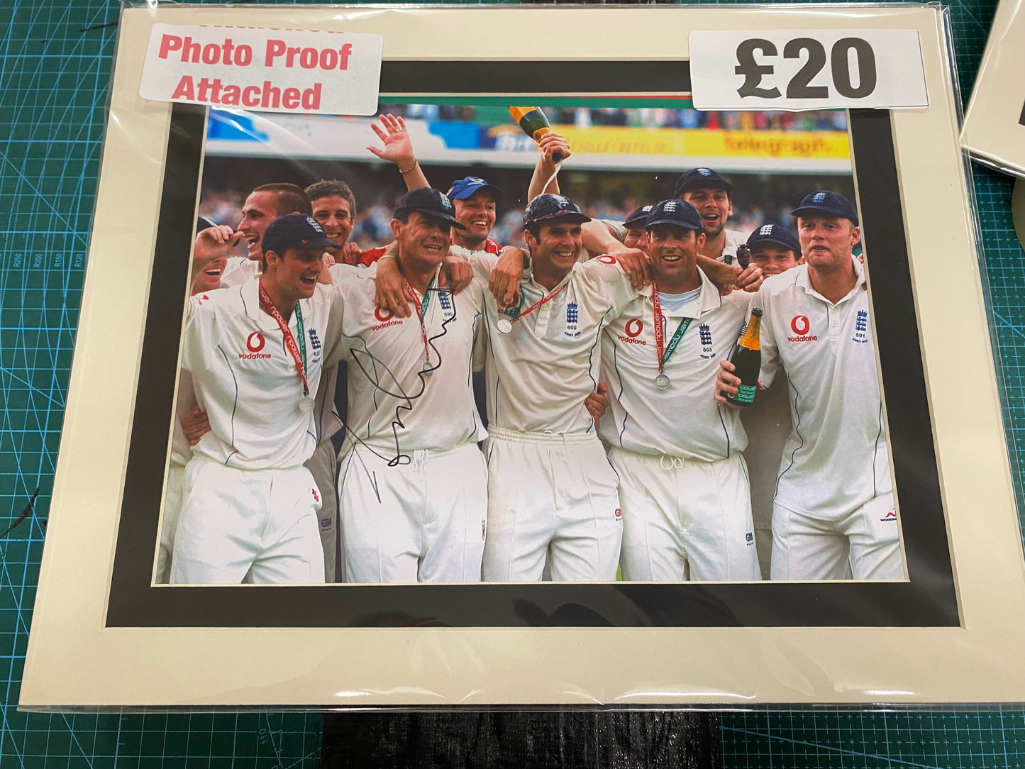 Cricket England Ashley Giles personally signed photograph