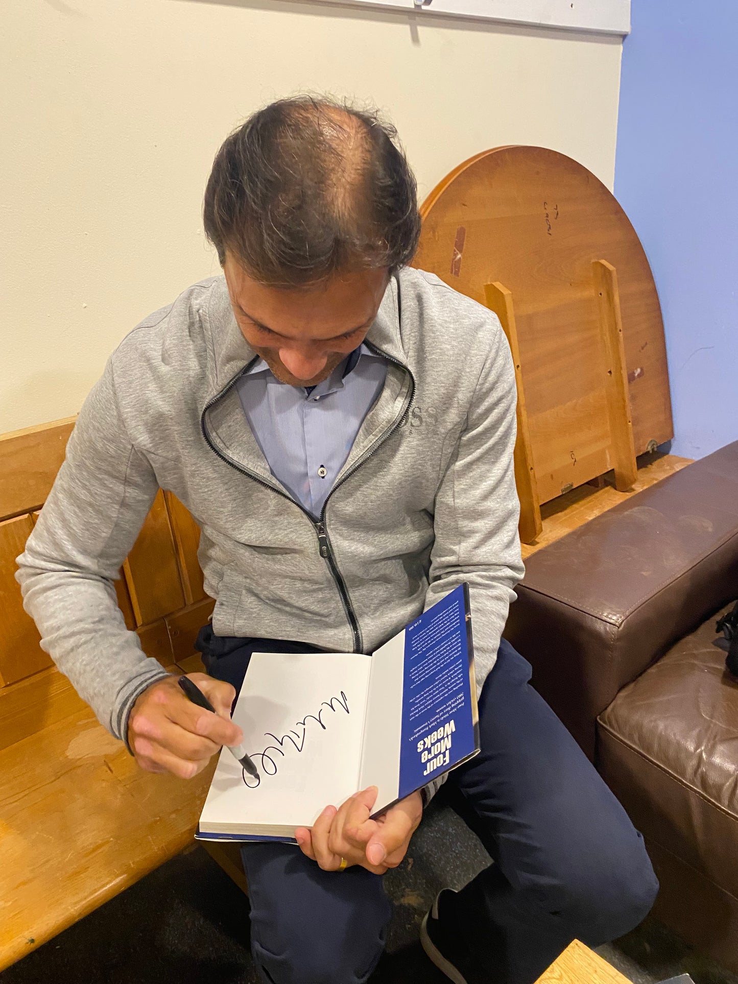 Cricket Mark Ramprakash personally signed Four More Weeks autobiography