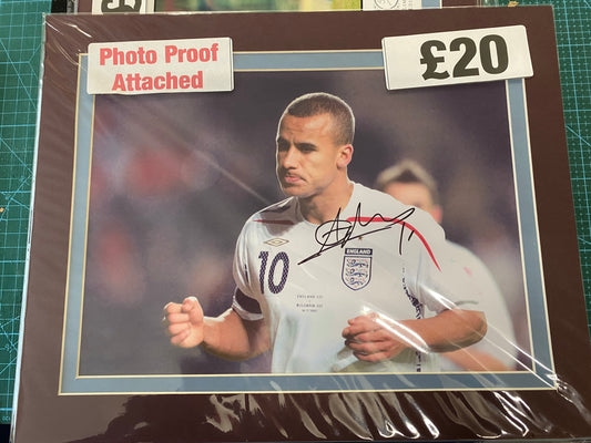 Aston Villa England Gabby Agbonlahor personally signed photograph