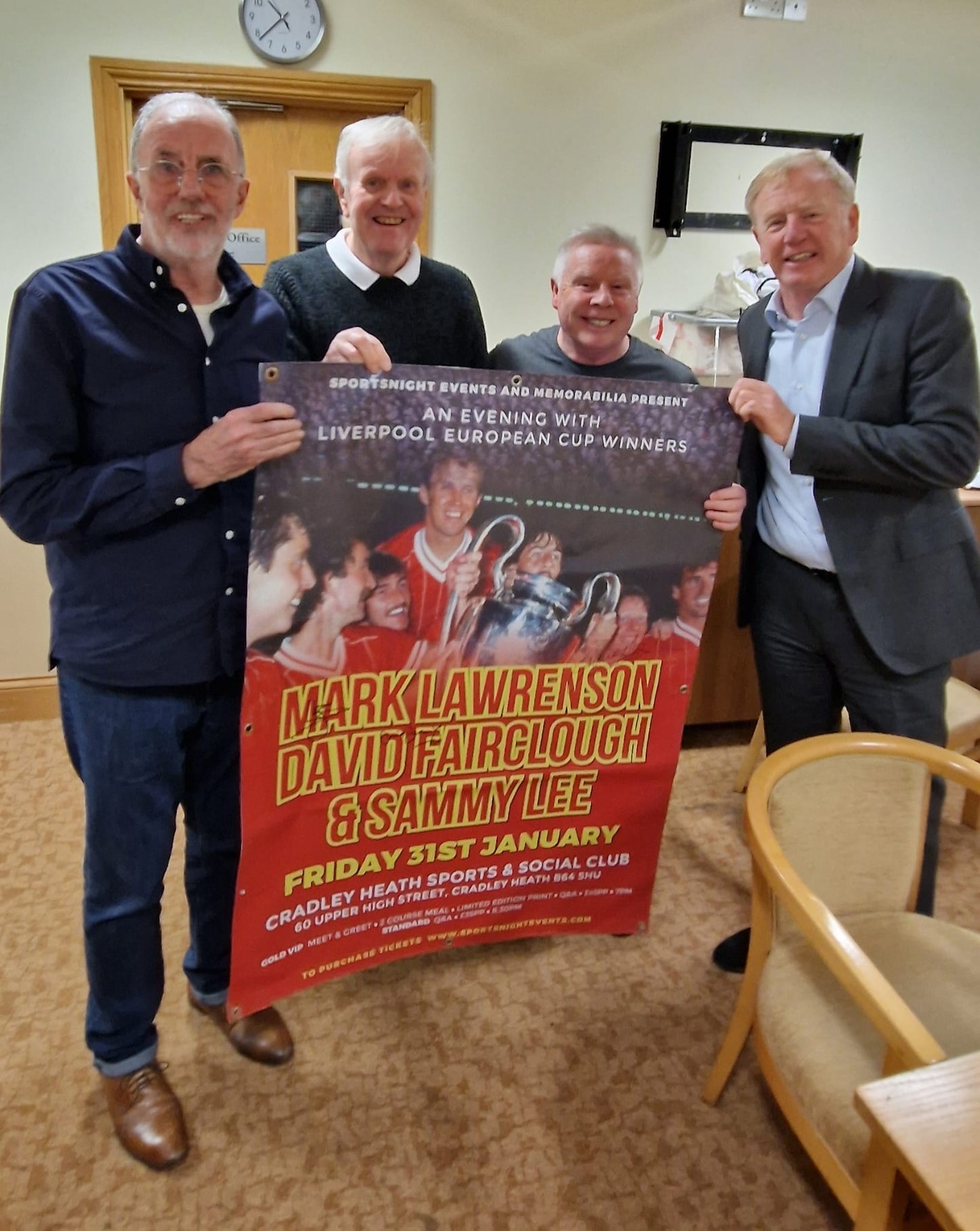 Liverpool Sammy Lee, Mark Lawrenson & David Fairclough personally signed limited edition print