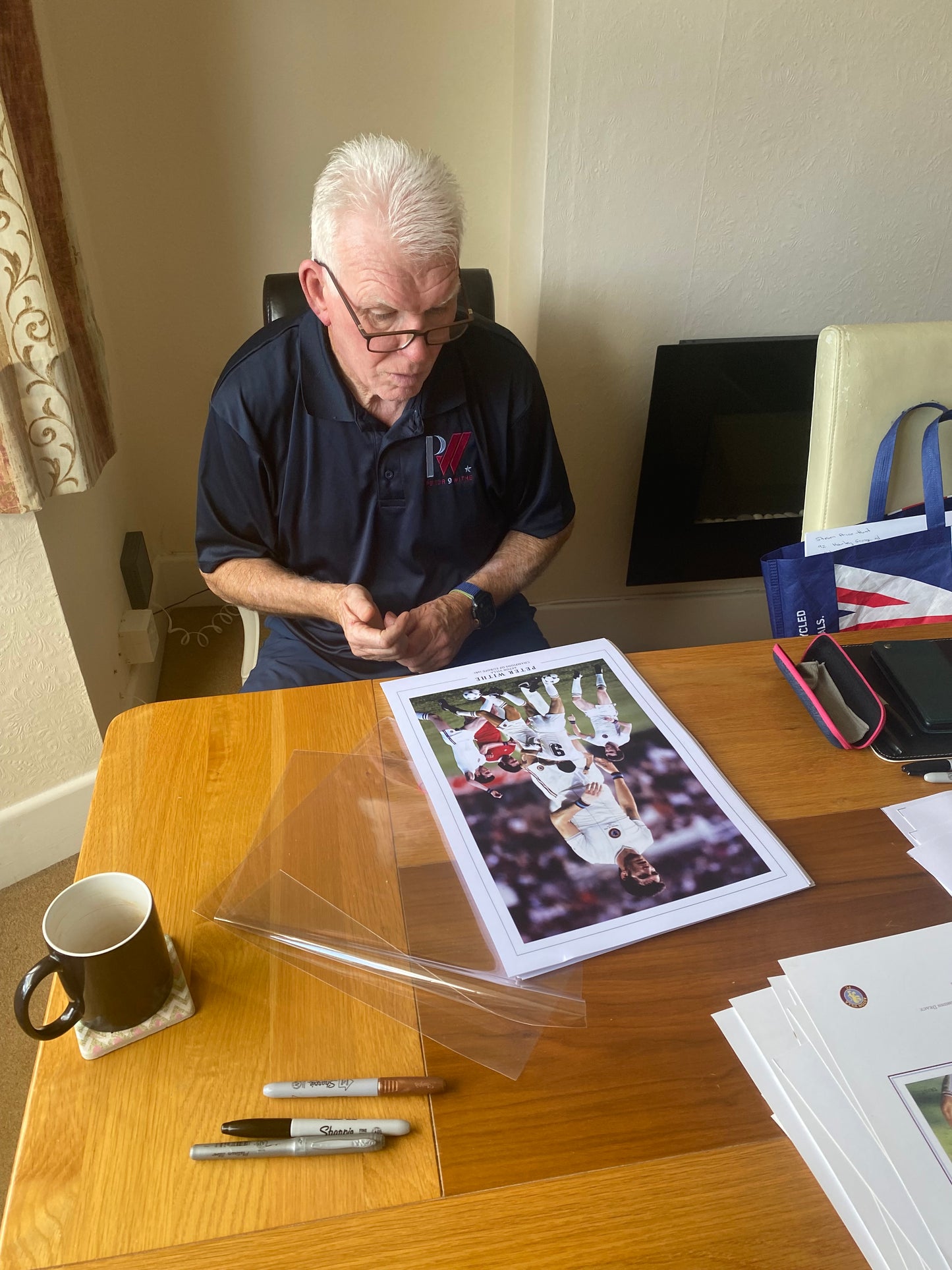 Aston Villa Peter Withe personally signed limited edition montage 1982 European Cup Final.