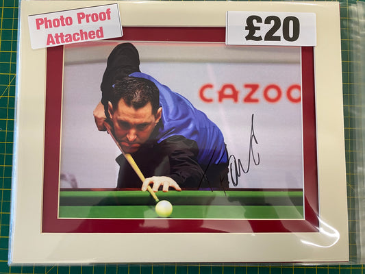 Snooker Tom Ford personally signed photograph