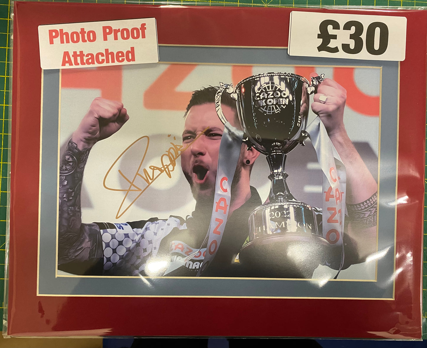 Darts Danny Noppert personally signed photograph