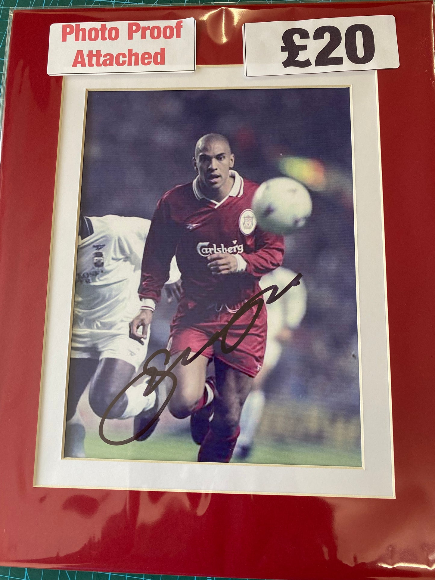 Liverpool Stan Colleymore personally signed photograph