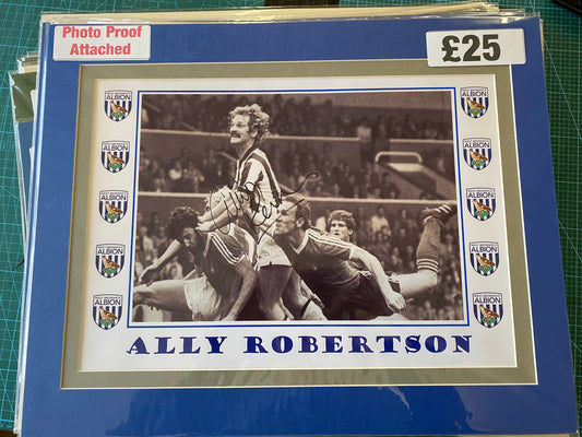 West Bromwich Albion Ally Robertson personally signed photograph