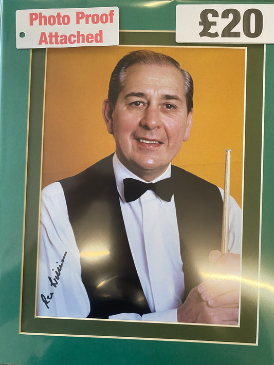 Snooker Rex Williams personally signed photograph