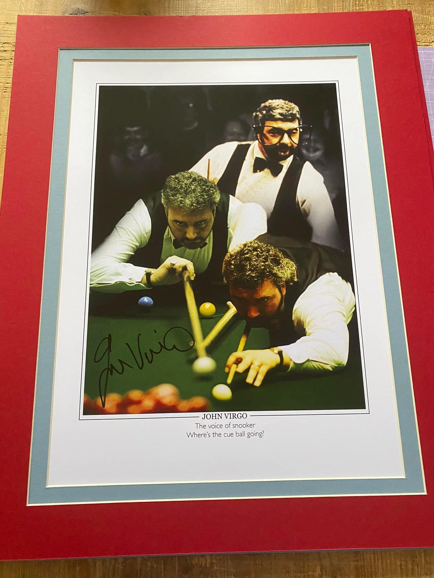 Snooker John Virgo personally signed limited edition print