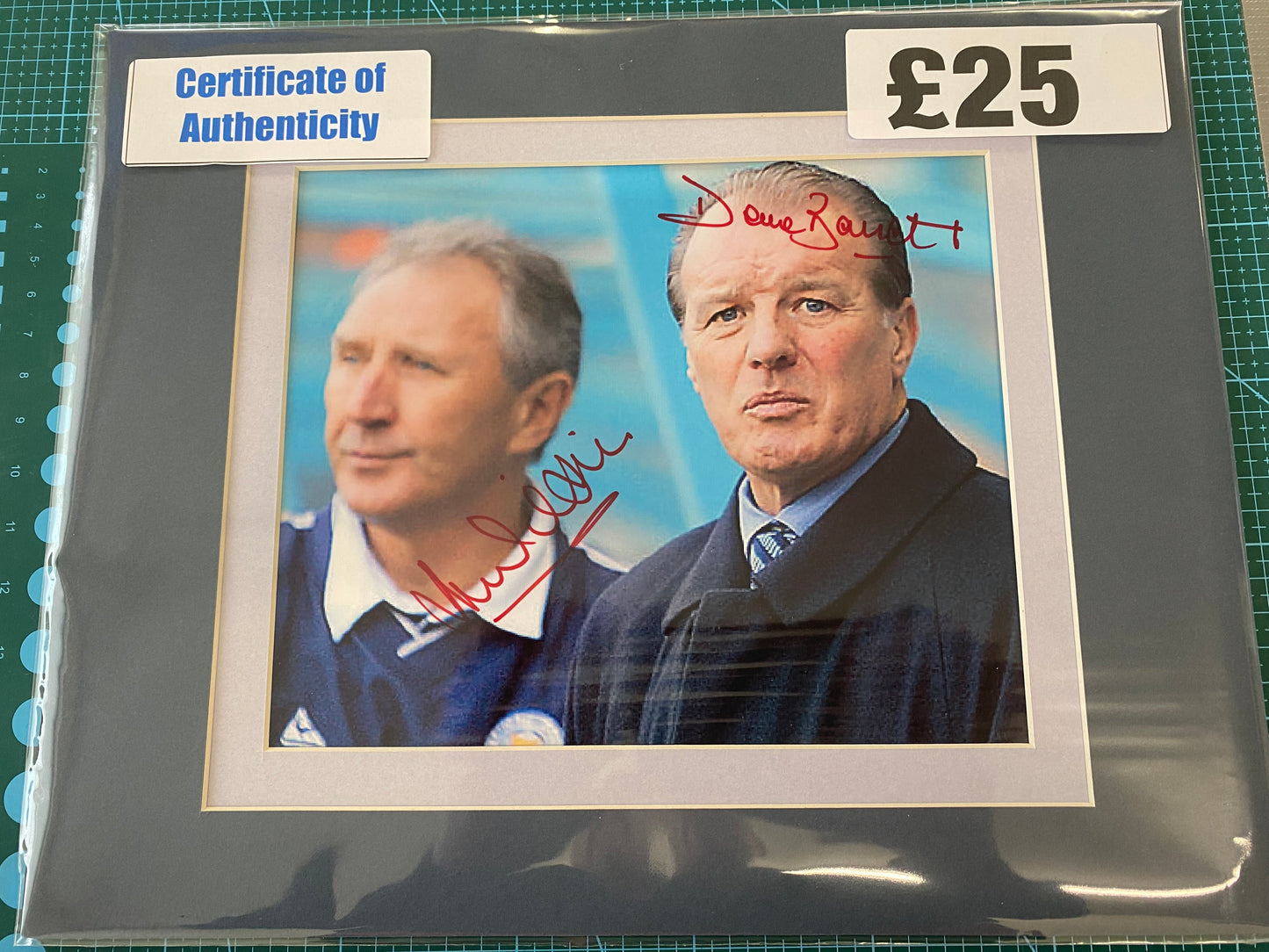 Leicester City Howard Wilkinson & Dave Bassett personally signed photograph