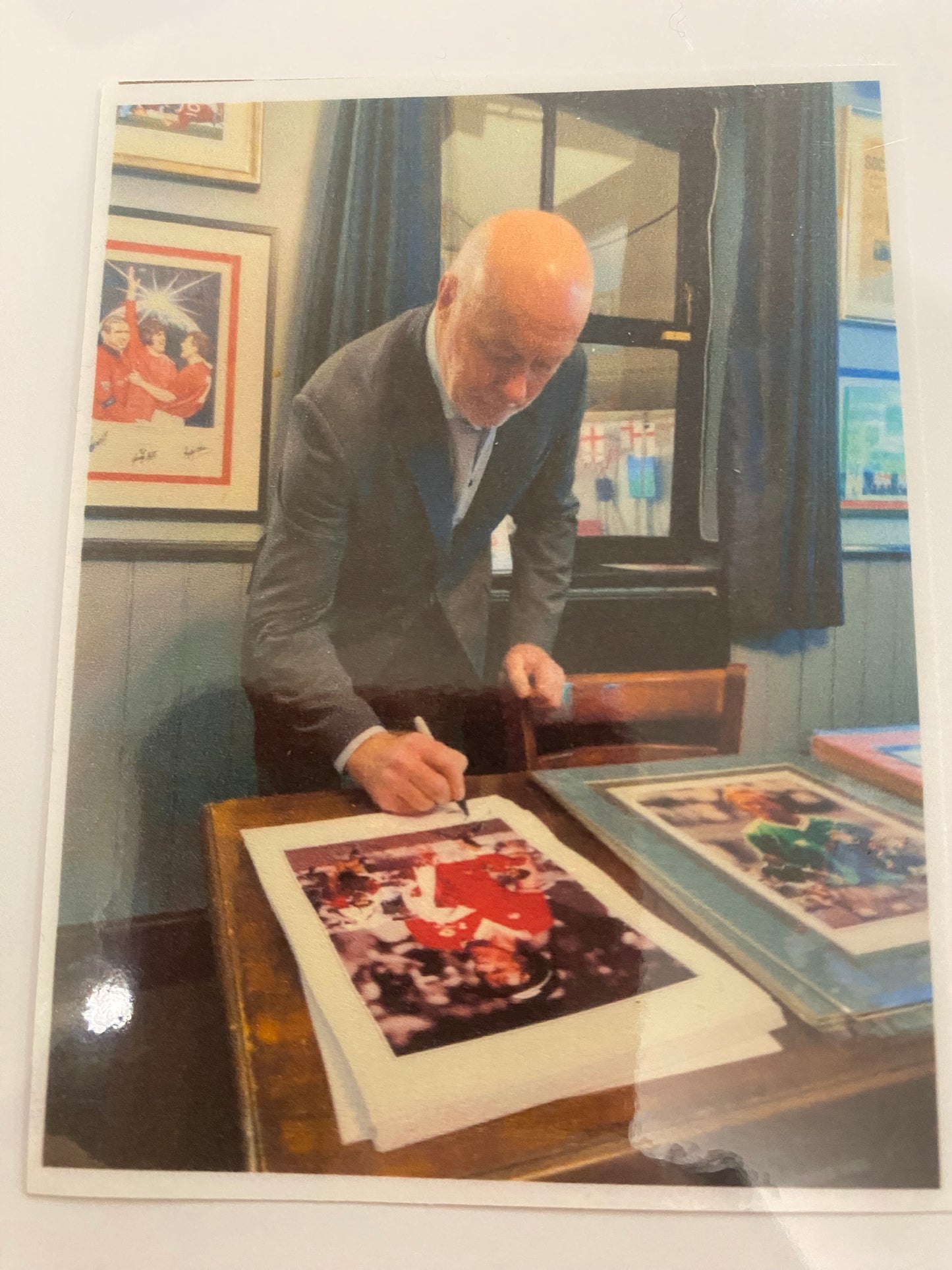 Manchester United Sammy Mcllroy personally signed limited edition print