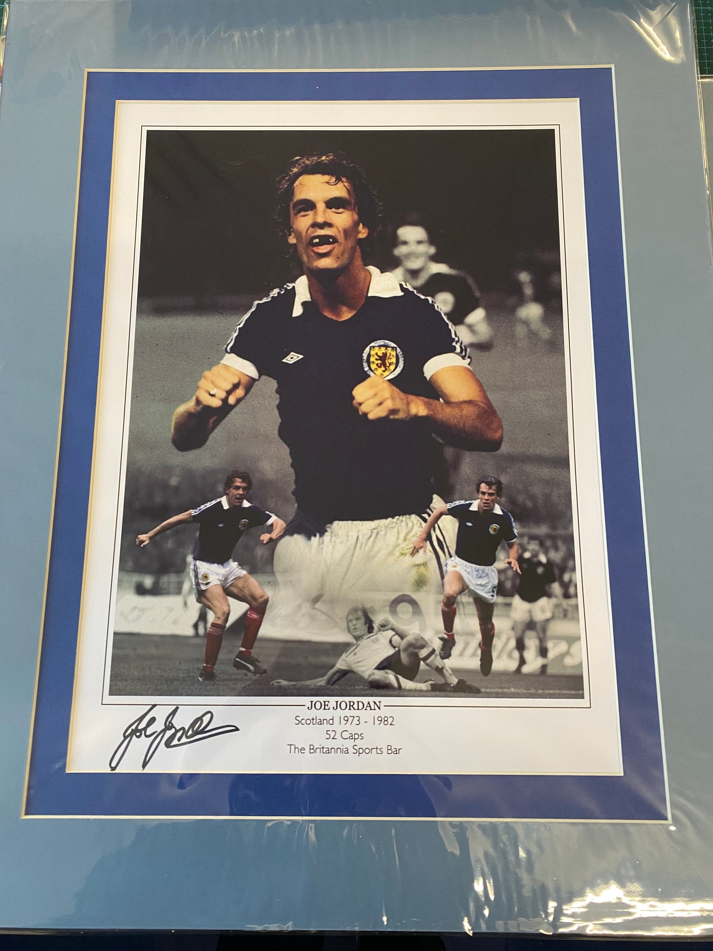 Scotland Joe Jordan personally signed limited edition print