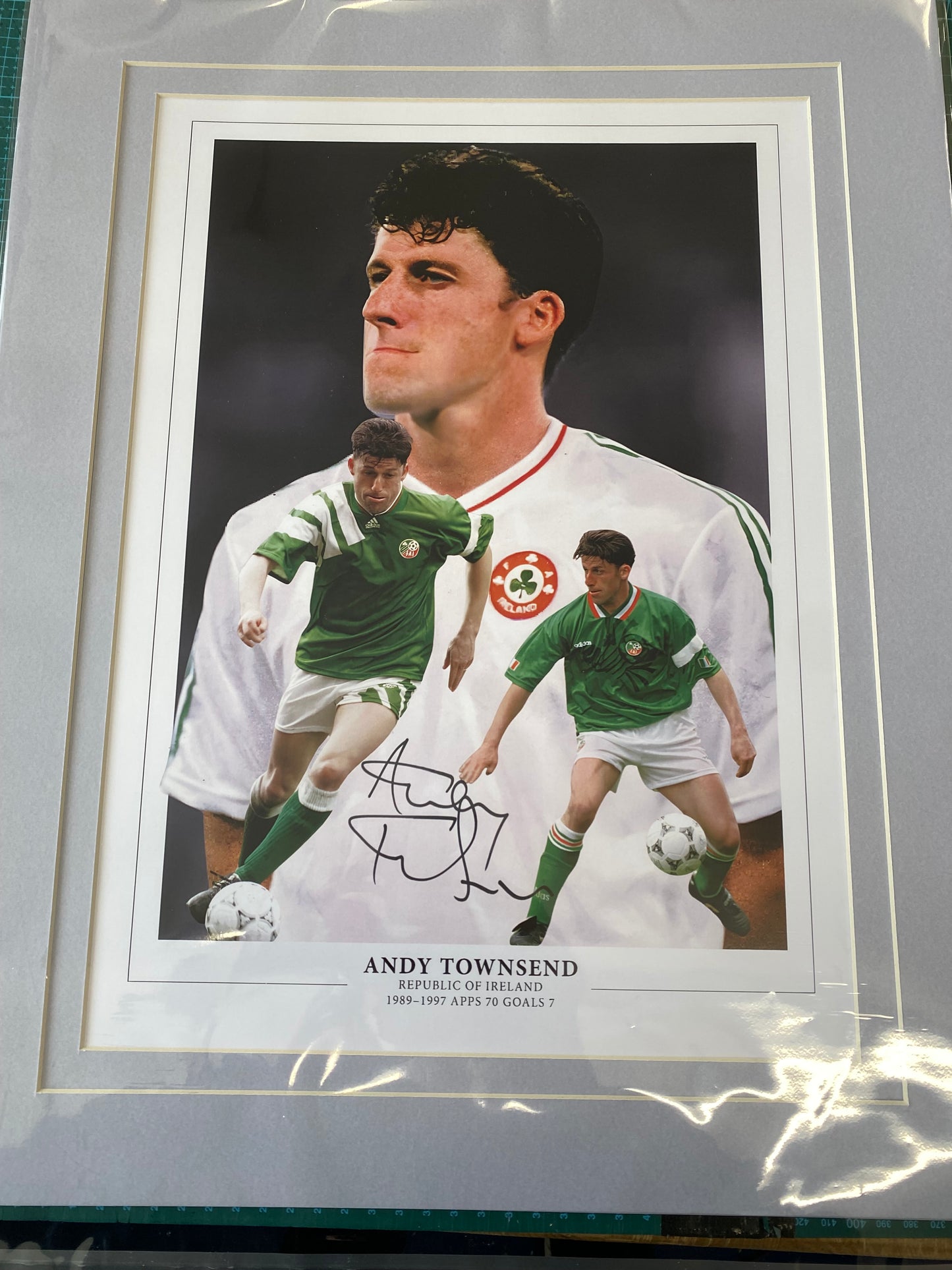 Ireland Andy Townsend personally signed limited edition print