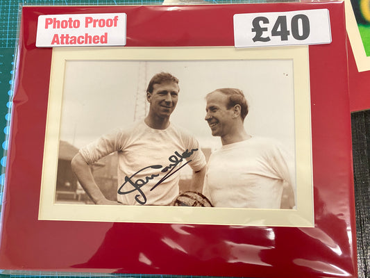 England 1966 Jack Charlton personally signed photograph