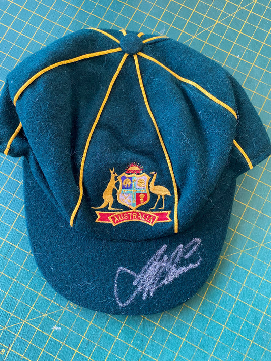 Cricket Australian Jeff Thomson personally signed Australia Cap