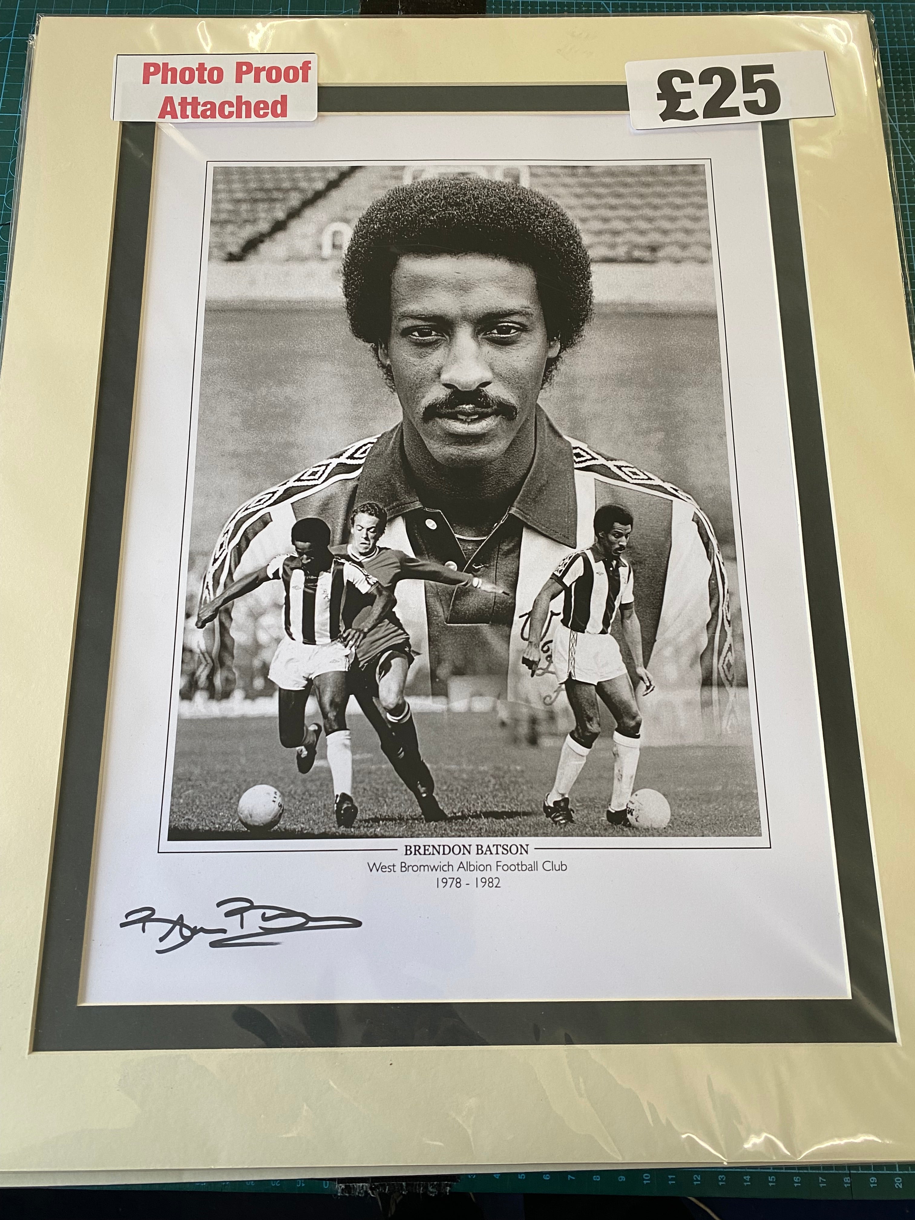 West Bromwich Albion Brendon Batson personally signed limited edition ...