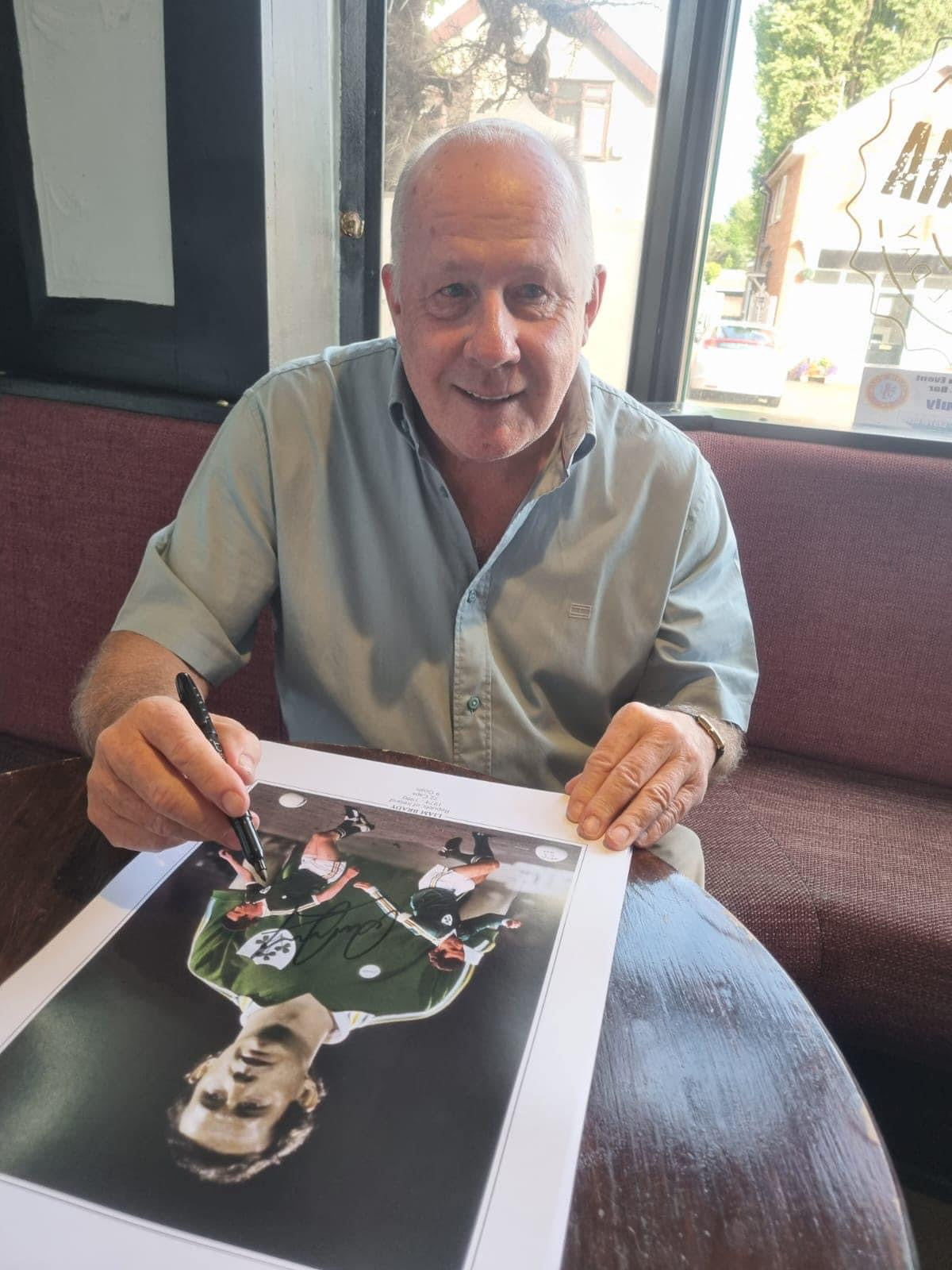 Ireland Liam Brady personally signed limited edition print