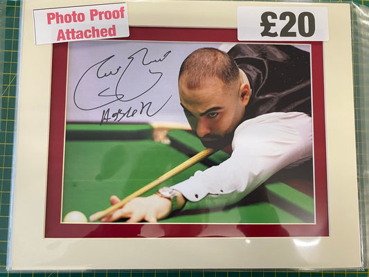 Snooker Hossein Vafaei personally signed photo