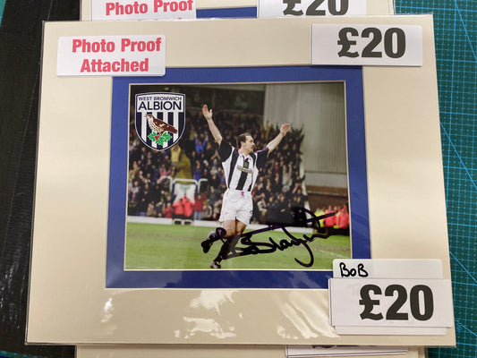 West Bromwich Albion Bob Taylor personally signed photograph