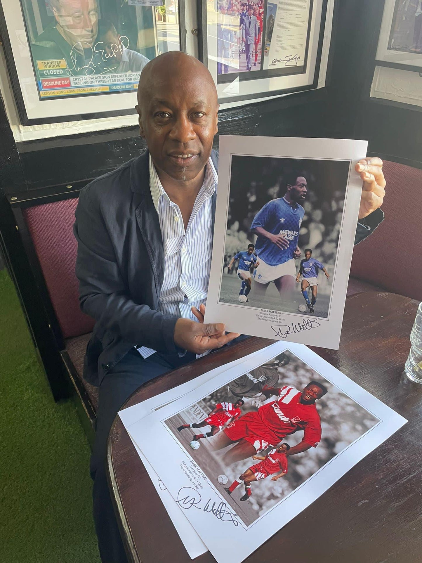 Rangers Mark Walters personally signed limited edition print